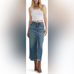 Wrangler Midi Denim Skirt